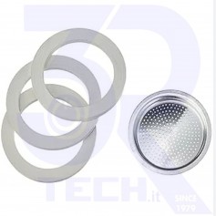 GUARNIZIONI 3PZ+PIASTRINA 1PZ 3/4TZ MOKA (0800033)