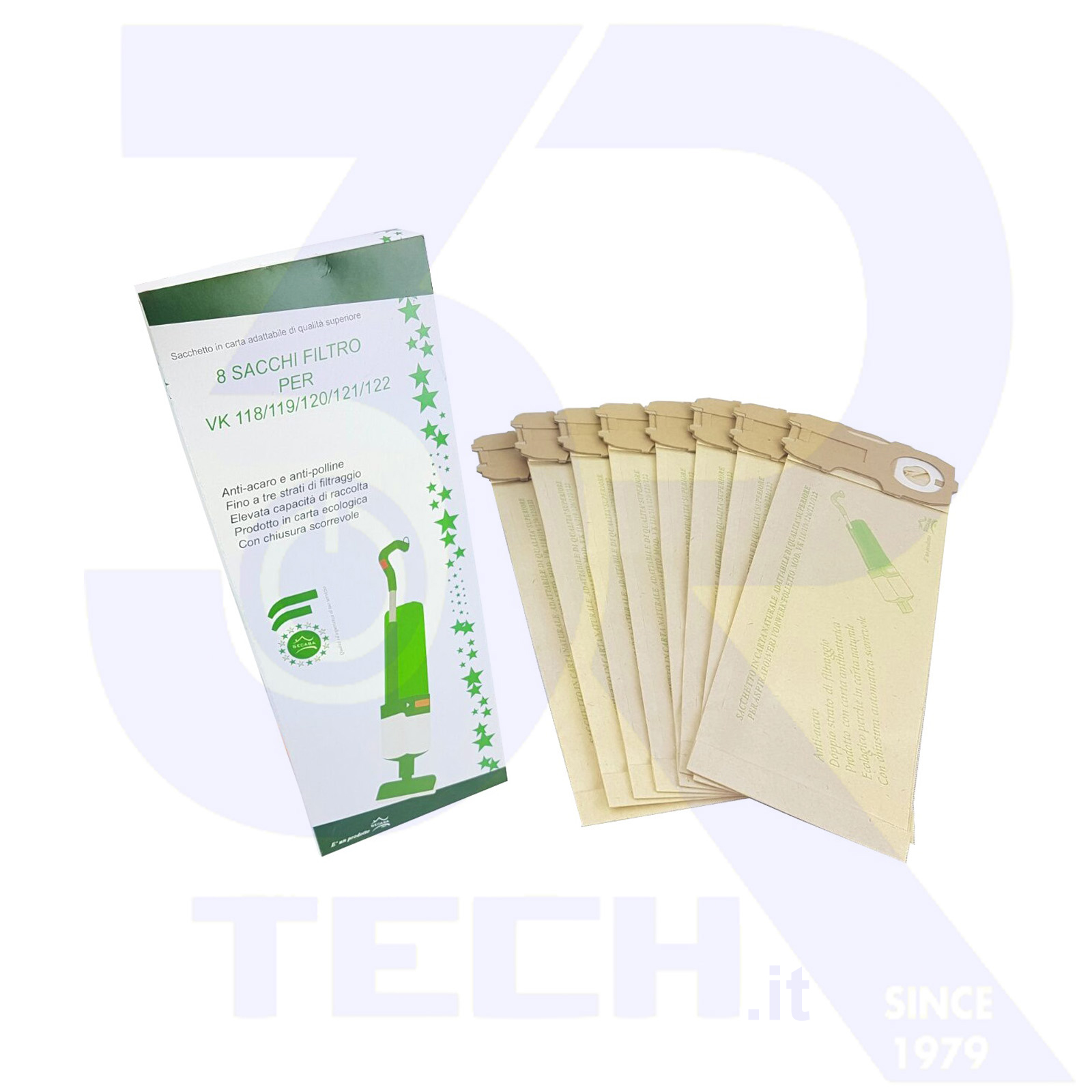 10 Sacchetti Ricambio Per Folletto 118-122 - Filtrazione Antipolvere, Per Aspirapolvere - Foto 10