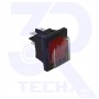 INTERRUTTORE LUMINOSO ROSSO C/PROTEZ. 22X30MM 4C