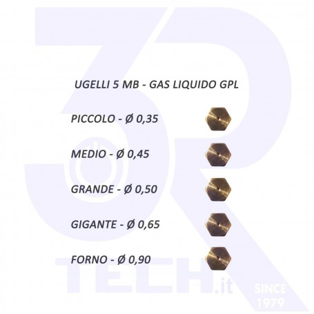 UGELLI 5PZ 5MB GPL P.C.