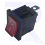 INTERRUTTORE LUMINOSO ROSSO 13X20MM 3C