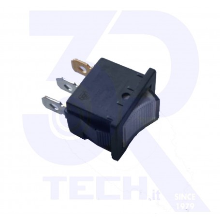 INTERRUTTORE LUMINOSO BIANCO 13X20MM 3C
