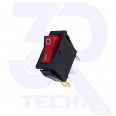 INTERRUTTORE LUMINOSO ROSSO 11X30MM 3C