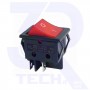 INTERRUTTORE LUMINOSO ROSSO 22X30MM 4C