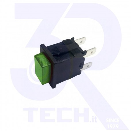 INTERRUTTORE VERDE 13X20MM 4C