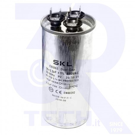 CONDENSATORE 35+2.5MF CLIMATIZZATORE (CAP401UN)