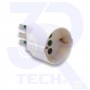 ADATTATORE 2P+T 10A C/SCHUKO 2P+T 16A