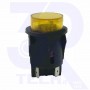 INTERRUTTORE LUMINOSO GIALLO D=24MM 4C