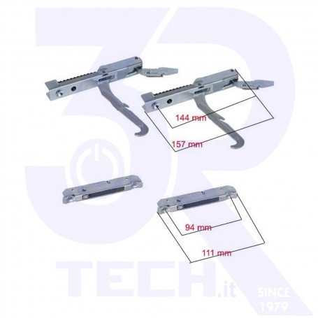 CERNIERE+PORTARULLINI 2PZ P.L. FOR LF