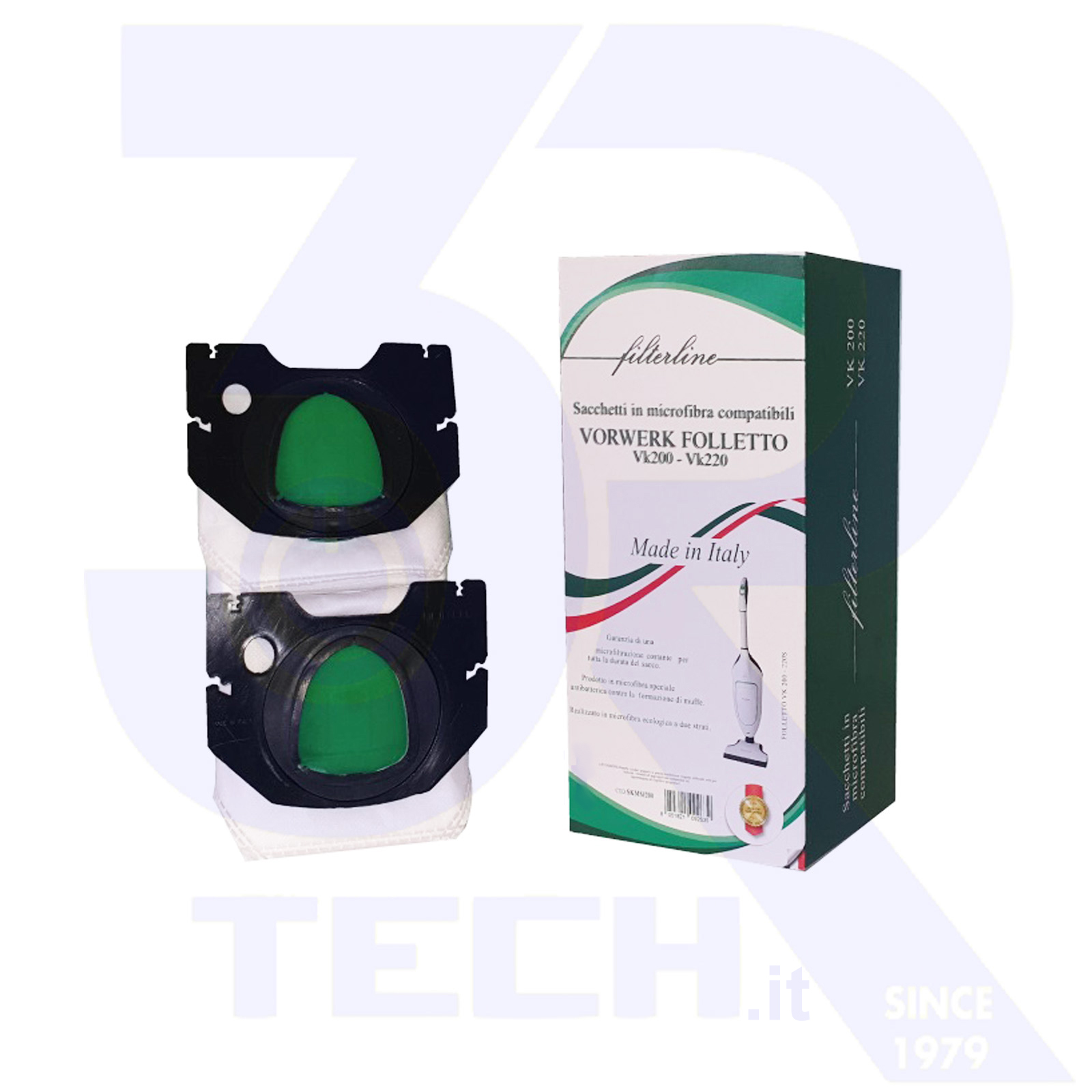 Filtri Per Aspirapolvere Folletto - Confezione Da 6 Sacchetti Premium Per Modelli FP200 E VK200 - Foto 4