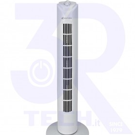 VENTILATORE A TORRE BIANCO 3 VELOCITA TIMER OSC.