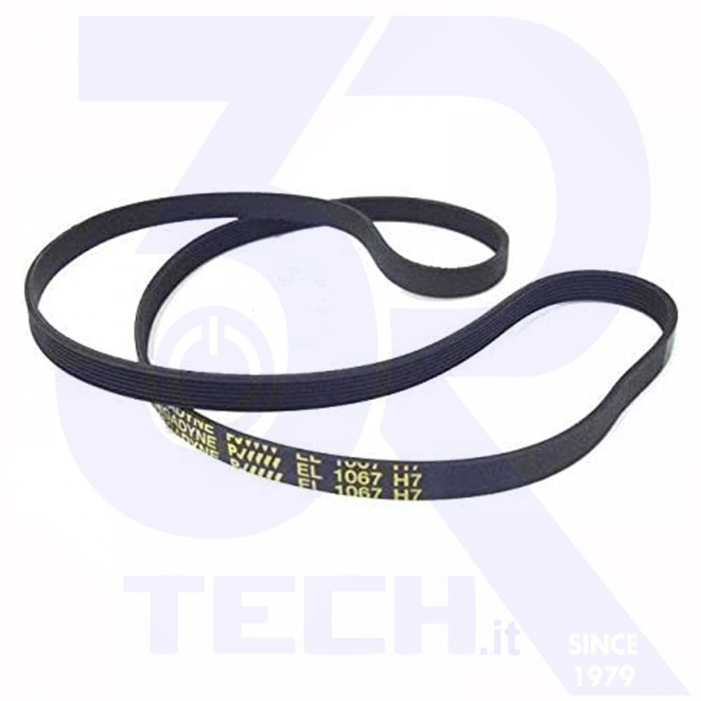 Cinghia Di Trasmissione Per Lavatrice 1260 PJ (Scanalatura J) – Compatibile Electrolux, AEG, Zanussi – Con Istruzioni Montaggio