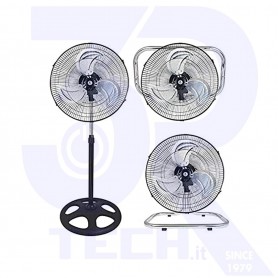 VENTILATORE 3IN1 PIANTANA-PARETE-APPOGGIO 45CM